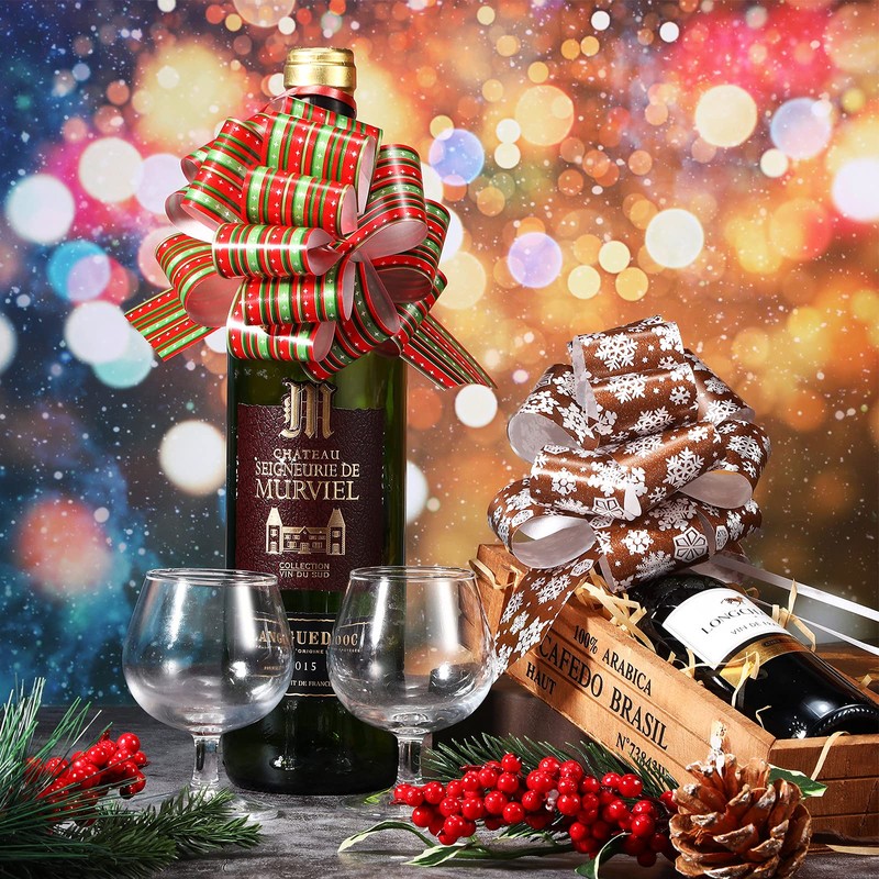 WILLBOND Christmas Wrapping Bow, Ribbon Wrap Pull Bows Wrapping Accessory,