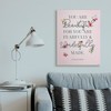 Stupell Industries Wonderfully Made Faith Based Psalm Floral Pink Canvas