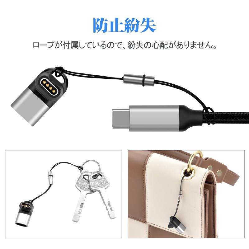 ELUTENG 2-Pack L-Shaped USB Type C Smart Watch Converter Adapter