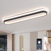 Vloitgol Modern Linear Ceiling Light, 31.5Inch Dimmable LED Flush Mount