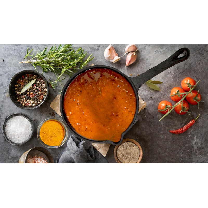 Jim Beam JB0204 Pre-Seasoned Heavy Duty Construction Cast Iron Basting