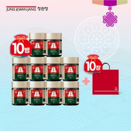Jeonggwanjang Hongsam Jingo 100g x 10 bottles + 10 shopping bags / 정관장 홍삼진고 100gx10병 +쇼핑백10개