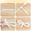 30Pcs Silicone Zip Ties Rubber Cable Ties 4.5 inch Reusable