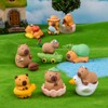 Teenzee 9P Mini Resin Capybara 2'' / 5cm Tiny Animals