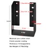 GBGS 6 Pack Concealed Joist Hanger for 4x6 Beam,14 Gauge