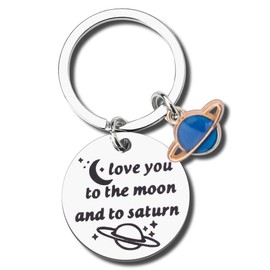 Birthday Christmas Gifts for Husband Wife Anniversary Present for Couple Gifts for Boyfriend Girlfriend Romantic Gifts for Women Men Planet Keychain Gifts for Daughter Son