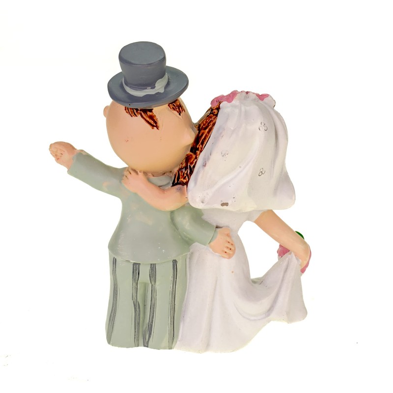 Hobbyfun Hochzeitspaar als Tortendeko winken 90 mm Brauthochzeitsdeko Brautpaar
