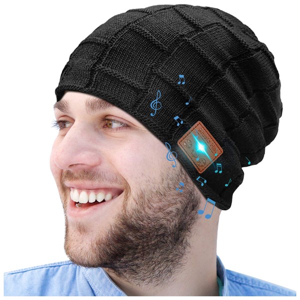 Bluetooth Beanie Hats Gifts for Men - Christmas Stocking Stuffers