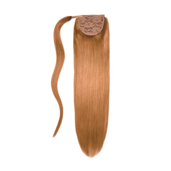 cliphair Autumn Spice (#30B) Straight Up Wrap Around Ponytail, Classic (20")