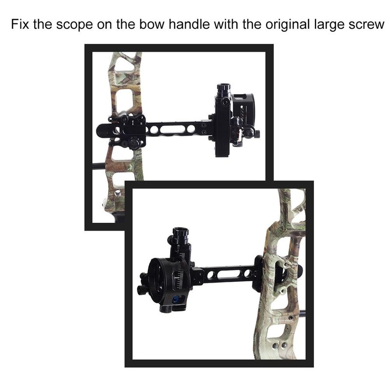 5 Pin Bow Sight Long Bar Wrapped Compound Bow Sight