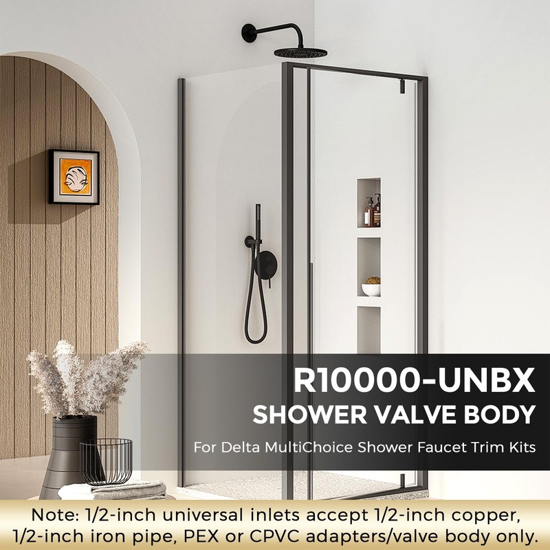 R10000-UNBX MultiChoice Universal Tub and Shower Valve Body Fit for