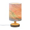 ALAZA Abstract Marble Golden Texture Bedside Table Lamp with USB