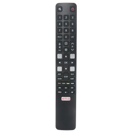 RC802N Replaced Remote fit for TCL Android TV 40DS500 43DP640 F40S5916 F43S5916 H32S5916 U43P6006 U49P6016 U55P6016 U55P6046 U60P6026 06-IRPT45-GRC802N S6 S6000 S6500 Series S6500 S6000 40S6500FS