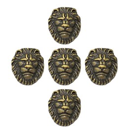 brandname Duolai 50pcs Rivet Snaps Vintage Relief Lion Head Craft Purses Leather Decoration Metal Stud Back Rivet Buttons DIY Luggage Shoes Hat Creative Crafts Product Accessories Set, bronze