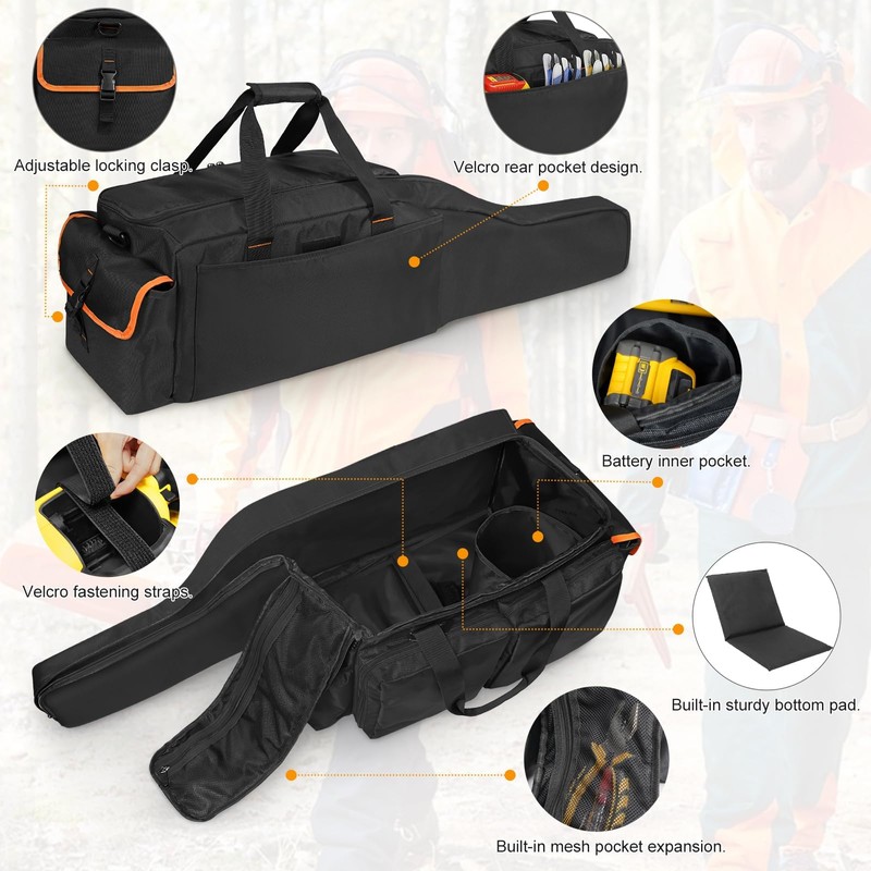 ORKELS 10in &12In Chainsaw Case Compatible with EGO, Dewalt, Greenworks