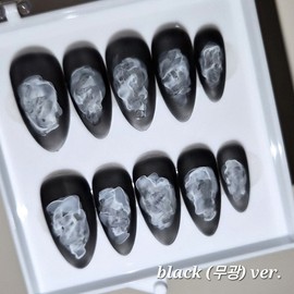 [Handmade nail tip] Blurring - Almond / [수제네일팁] 블러링 - 아몬드