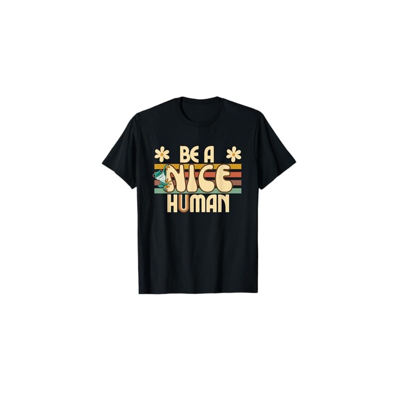 Be A Nice Human Retro Kindness T-Shirt