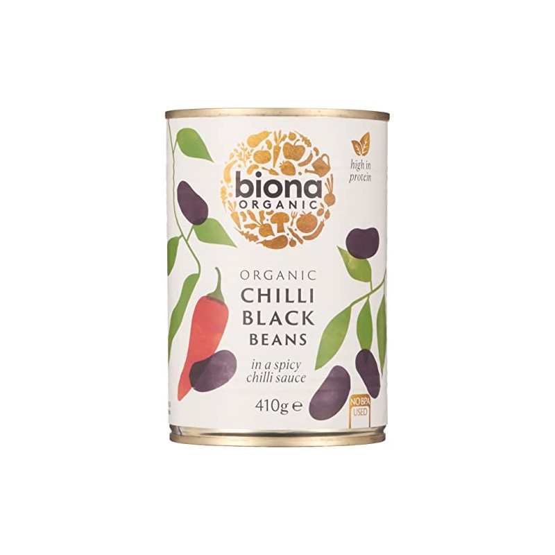 Biona Organic Chilli Black Beans, 410g