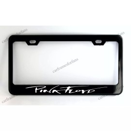 none Pink Floyd Black License Plate Frame - Custom Made of Powder Coated Metal