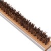 Pizza Oven Brush with Scraper Detachable Wooden Handle Coconut Fiber