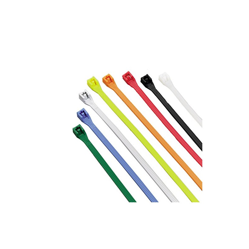 Calterm 73242 7 in. Assorted, Nylon Cable Tie, 100 Pack