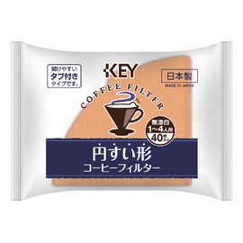 Key Coffee Conical Coffee Filters for 1-4 Person Unbleached 40 Count x 5 Bags