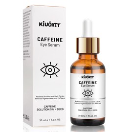 Caffeine Eye Serum with EGCG, 5% Caffeine Solution for Eyes Reduces Pigmentation and Puffiness, Under Eye Serum for Dark Circles, Wrinkles and Fine Lines for All Skin Types, 30ml