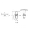 KINETIK MSystem - KM.RB-T Locking Bolt with T-Handle Lock Nut