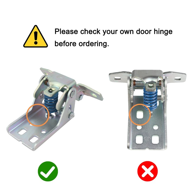 Upper Door Hinge for Front Door Left Driver Side Compatible