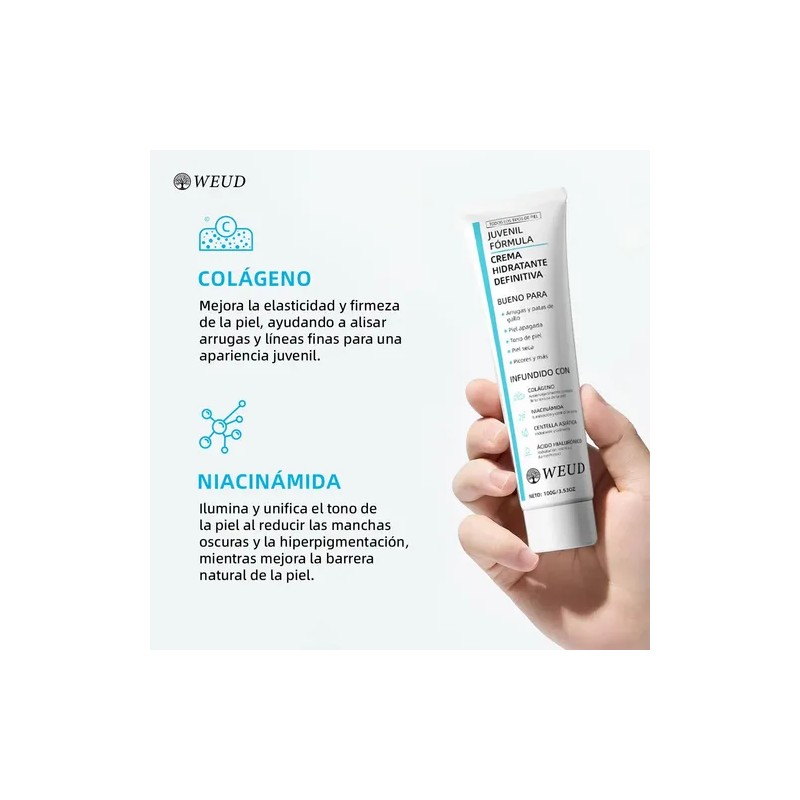100g Crema Hidratante Definitiva Colageno,cica,niacinamida Normal Díanoche