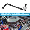 A ABSOPRO 4150 Braided Fuel Line with Pressure Gauge AN6