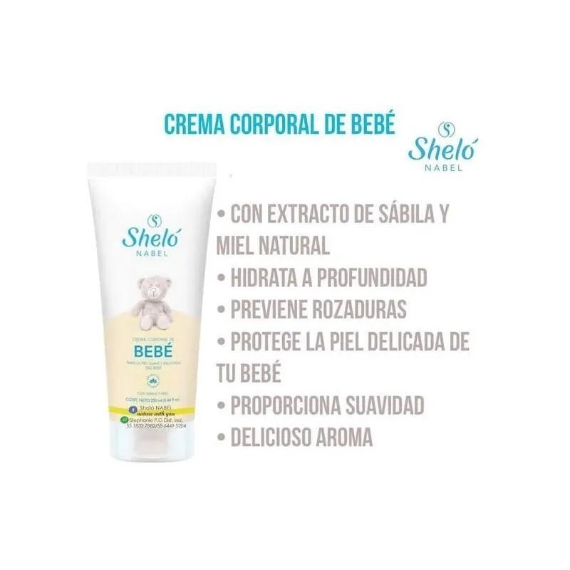 Kit Bebe Shampoo Para Bebé Crema Corporal Y Body Bebé,