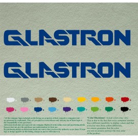 Pair of Glastron Boats Compatible Replacement Decals Vinyl Stickers Boat Outboard Motor Set of 2 (12", Blue 067)