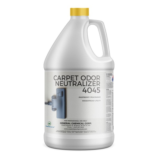 CarpetGeneral - Carpet Odor Neutralizer 4045: Concentrated Absorber, Deodorizer & Eliminator - Long-Lasting Freshness Raspberry Scent - Professional Grade Multi-Surface Application - 1 Gallon Jug