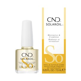 CND SolarOil Cuticle Oil, Natural Blend Of Jojoba, Vitamin E, Rice Bran and Sweet Almond Oils, Moisturizes and Conditions Skin, Pack Of 1, 0.25 Fl Oz