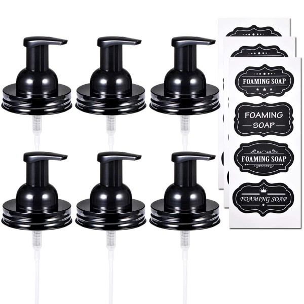 Amolliar Mason Jar Foaming Soap Dispenser Pump Lids, Foaming Pump