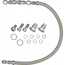 KEDO Twin Dual Feed Oil Line Steel Braided For Yamaha XT500 TT500 SR FLAT TRACK 1-062