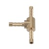 X AUTOHAUX 3 Pcs 4mm 0.16" Brass Car Barb Hose