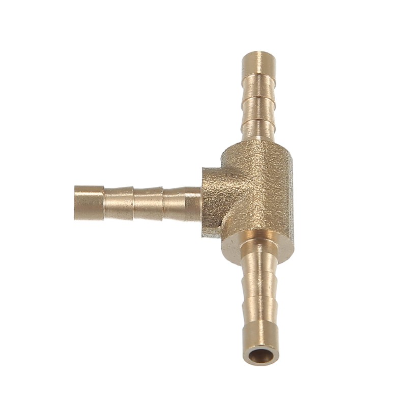 X AUTOHAUX 3 Pcs 4mm 0.16" Brass Car Barb Hose
