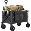 DWVO 300Lbs Collapsible Wagon Cart, Large Capacity Foldable Utility Cart