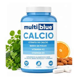 Citrato Calcio Vitamina Berro Polvo Capsulas Uñas Huesos Dientes Salud Osea Vitaminas Mujer Suplementos Multiblue