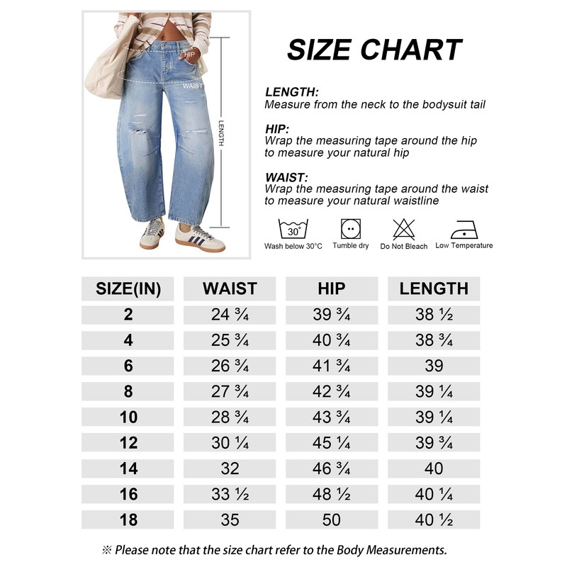 Qazel Vorrlon Womens Ripped Barrel Jeans Stretch Y2K 2025 Trendy