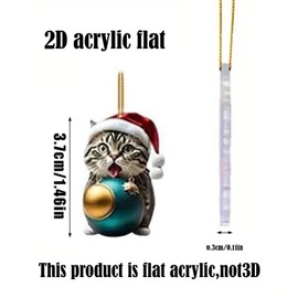 AYNKH 2024 Christmas Holiday Advent Calendar, Funny Animal Advent Calendar, 2D Ornament Advent Calendar, 2024 Pet Christmas Collectible Funny Set, Christmas Decoration for Bedroom, Living Room (Cat)