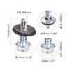 uxcell #12 x 3/4" Self Drilling Screws with Rubber Washer,