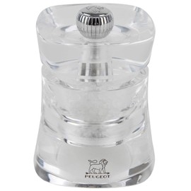 Peugeot Baltic Acrylic Clear Salt Mill, 8cm