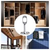 INCREWAY Closet Rod Support, 4Pcs Hollow Zinc Alloy Adjustable Oval