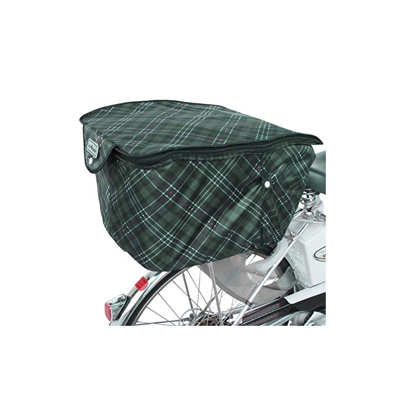 MARUTO D-2RCH2850 Thick 2-Tier Checkered Basket Cover, Check Green