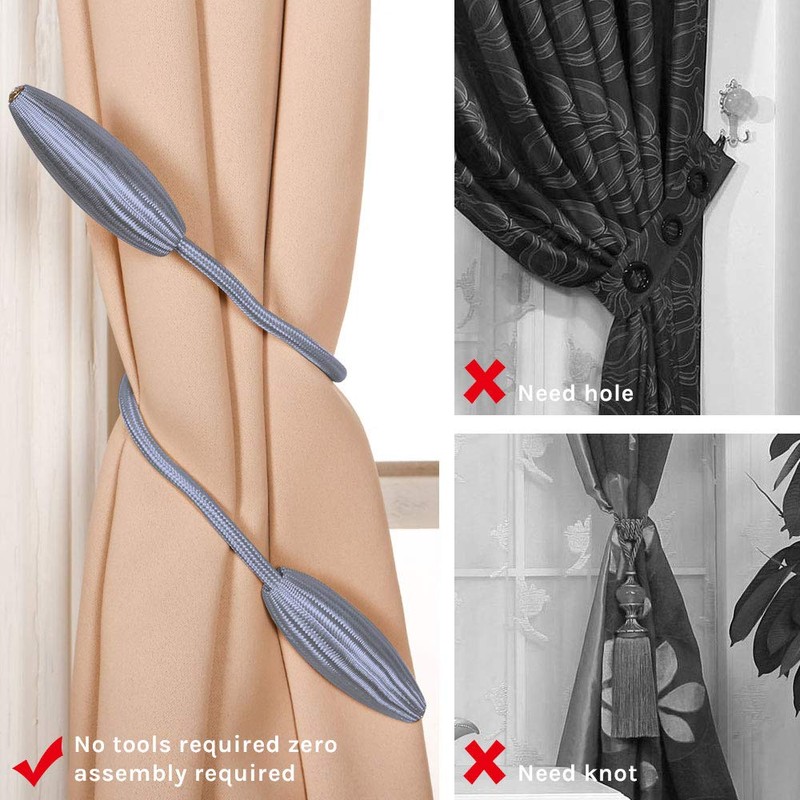 Pretty Jolly Pack of 2 DIY Twist Curtain Tiebacks Creative
