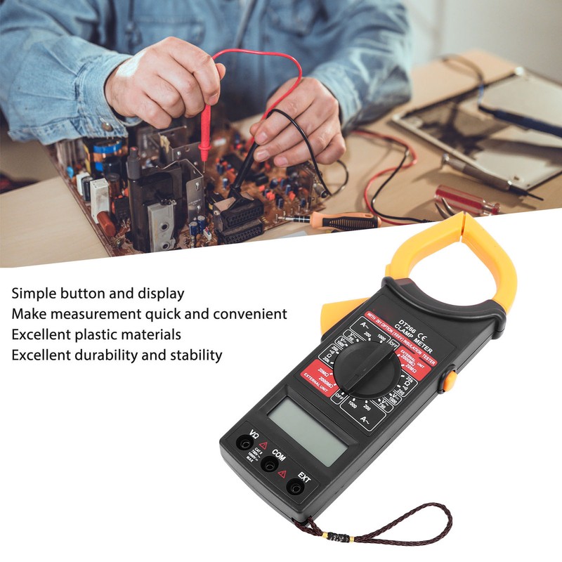 Digital Clamp Meter Multimeter Voltmeter Tester High Accuracy Amp Volt