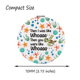 FAADBUK Cartoon Movie Inspired Pocket Mirror Squirt Lover Gift Squirt Fan Gift Like Whoaaa for Her (Whoaaa Mirror)